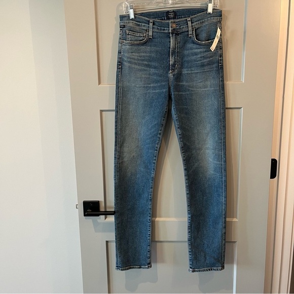 NWT Citizens of Humanity 30 Harlow Skinny Witness Blue Sculpt Anthropologie - Picture 2 of 7